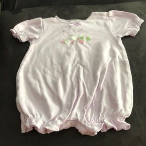 Purple mouse romper